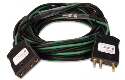 3-wire banded cable with 60A Bates connectors