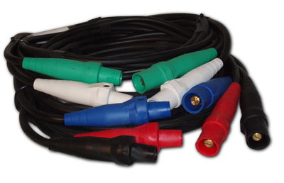 5-wire banded cable with Cam-lock connectors
